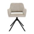 Chaise tournante Kick Pax - Taupe