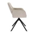 Chaise tournante Kick Pax - Taupe