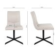 Chaise tournante Kick Sam Texture - Champagne