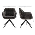 Chaise tournante Kick Stan - Gris foncé