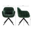 Chaise tournante Kick Stan - Vert foncé