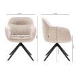 Chaise tournante Kick Stan - Beige