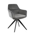 Chaise tournante Tom - Gris