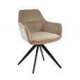 Chaise tournante Tom - Champagne