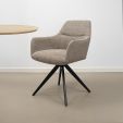 Chaise tournante Texture - Taupe