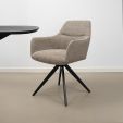 Chaise tournante Texture - Taupe