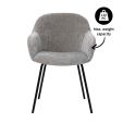 Chaise de salle à manger Kick Arda - Gris