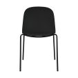 Chaise de salle à manger Kick Bow - Noir