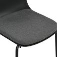 Chaise de salle à manger Kick Bow - Noir