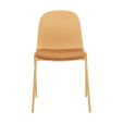 Chaise de salle à manger Kick Bow - Jaune