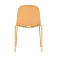 Chaise de salle à manger Kick Bow - Jaune