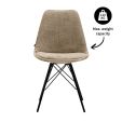 Chaise de salle à manger Kick Bren - Beige