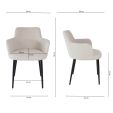 Chaise de salle à manger Kick Emma - Blanc
