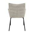 Chaise de salle à manger Kick Goos - Gris/Beige