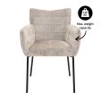 Chaise de salle à manger Kick Goos - Gris/Beige