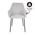 Chaise de salle à manger Kick Guus - Gris