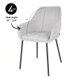 Chaise de salle à manger Kick Guus - Gris