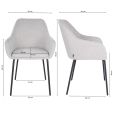 Chaise de salle à manger Kick Guus - Gris