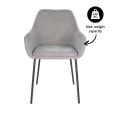 Chaise de salle à manger Kick Guus - Gris foncé