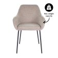 Chaise de salle à manger Kick Guus - Taupe