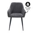 Chaise de salle à manger Kick Ivar - Gris foncé
