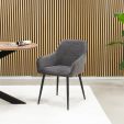 Chaise de salle à manger Kick Ivar - Gris foncé
