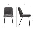 Chaise de salle à manger Jet - Gris foncé