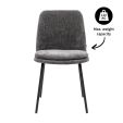 Chaise de salle à manger Jet - Gris foncé