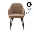 Chaise de salle à manger Kick Jodi - Taupe