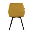 Chaise pour salle à manger Kick Velvet Karl - Or