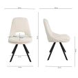 Chaise de salle à manger Kick Lena - Crème