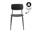 Chaise de salle à manger Kick Lio - Noir