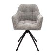 Chaise tournante Kick Luc - Gris