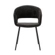 Chaise de salle à manger Kick Mette - Noir