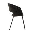 Chaise de salle à manger Kick Mette - Noir