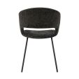 Chaise de salle à manger Kick Mette - Noir
