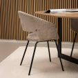Chaise de salle à manger Kick Mette - Noir