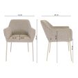 Chaise de salle à manger Kick Mila - Beige
