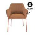 Chaise de salle à manger Kick Mila - Terre