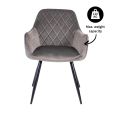 Chaise de Salle à Manger Kick Monza - Gris