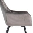 Chaise de Salle à Manger Kick Monza - Gris
