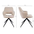 Chaise de salle à manger Kick Nora - Beige