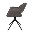 Chaise tournante Kick Owen - Gris foncé