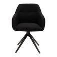 Chaise tournante Kick Ravi - Noir