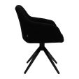 Chaise tournante Kick Ravi - Noir