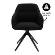 Chaise tournante Kick Ravi - Noir