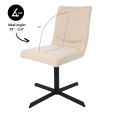 Chaise tournante Kick Sam Boucle - Beige