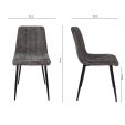 Chaise de salle à manger Kick Sem - Gris foncé