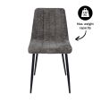 Chaise de salle à manger Kick Sem - Gris foncé