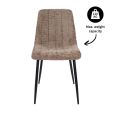 Chaise de salle à manger Kick Sem - Taupe